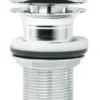 Avloppsutlopp, förkromad mässing 75 mm
