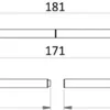 Avtagbar kolfiberstång för Bimini top 90/181 cm