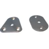 Basplatta Oval för Ø25mm för Grabbräcke 64x42 mm RF Stål