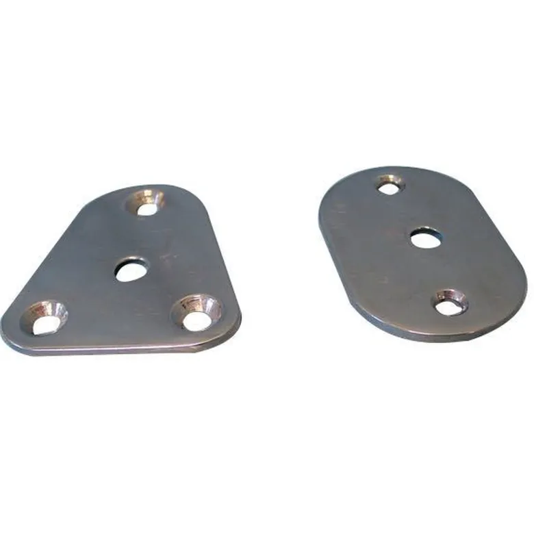 Basplatta Oval för Ø25mm för Grabbräcke 64x42 mm RF Stål