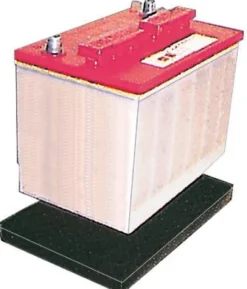 Batteribricka svart gummi 355 x 177 mm