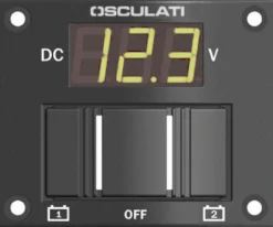 2-batteripanel med digital testare IP56