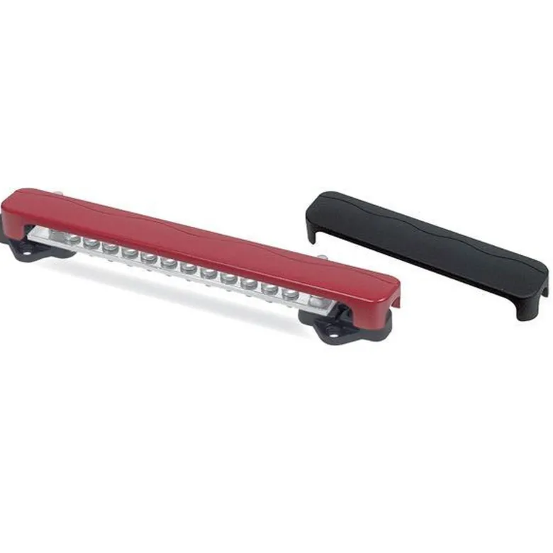 BEP Kopplingsplint 12 Positiv + 12 Negativ, Svart/Röd, 117 m