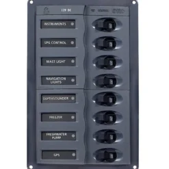 Bep lux kraftpanel 8 kontakter, 12v