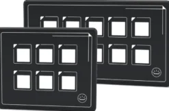 Beröringsstyrd elpanel med 6 strömbrytare