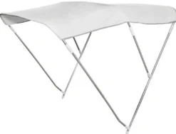 3-bågars bimini hög Ø 22 mm 200/210 cm vit