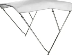 3-bågs bimini hög AISI316 Ø 25 mm 170/180 cm vit