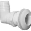90° bottenventil vit plast 1"1/2 x 38 mm