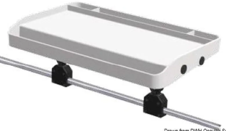 Bricka för 25-mm Ø pulpitrör 700x420 mm
