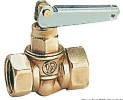 Bränsleavstängningsventil i mässing 3/8"