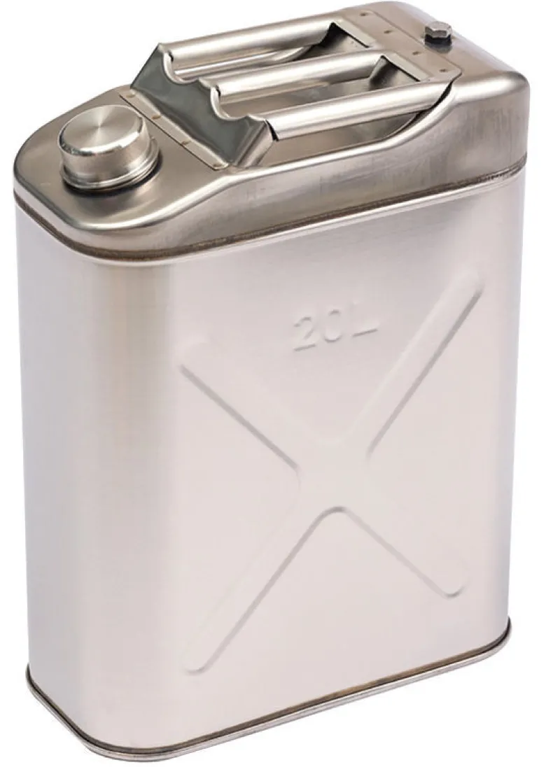 Bränsledunk, spegelpolerad SS, 20 l