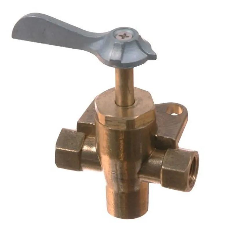Bränslekran 3-vägs 1/4"