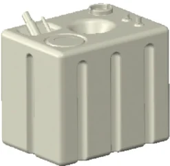 Bränsletank av tvärbunden polyeten 164 l