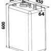 Bränsletank PE 70 l