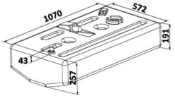 Bränsletank PE 120 l