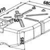 Bränsletank PE 114 l