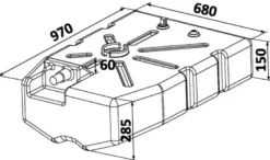 Bränsletank PE 114 l