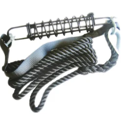 Bryggförtöjning m/fjäder och säkerhetsband