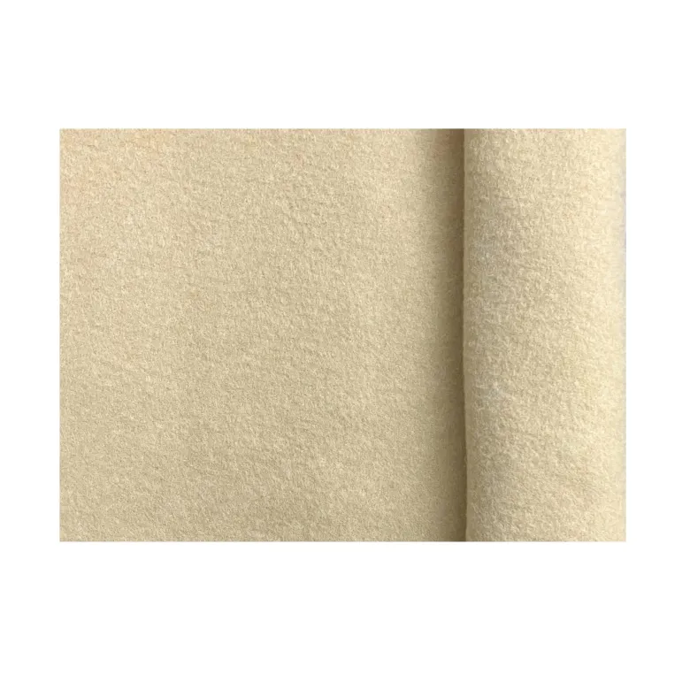 Båtmatta i Nålfilt 133cm Ljusbeige