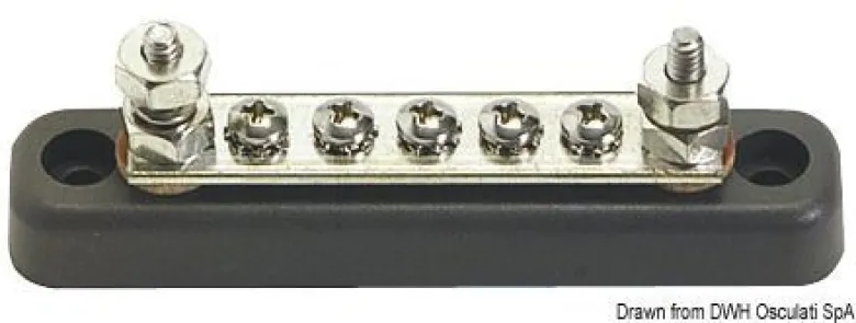 Bus-bar elektrisk kopplingsplint 2 x 5 mm