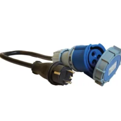 1852 CEE 220V hona IP67 til Schuko hane - 2.5mm2 kabel 0,5m