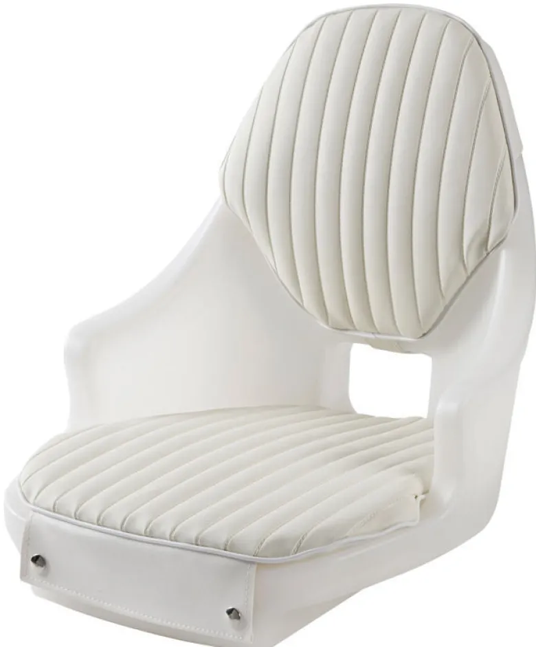 Compact sitsram i vit polyeten + dynor
