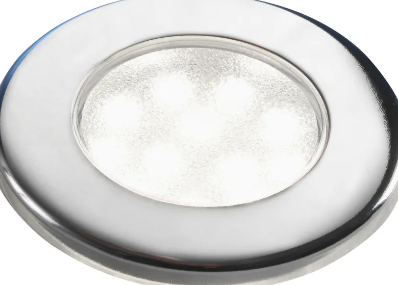 Corona SMD LED-lampa, Polerat Stål