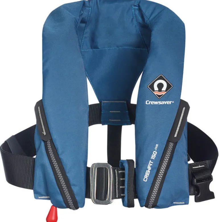 Crewsaver Crewfit 150N Junior, blå med soft loop D-ring