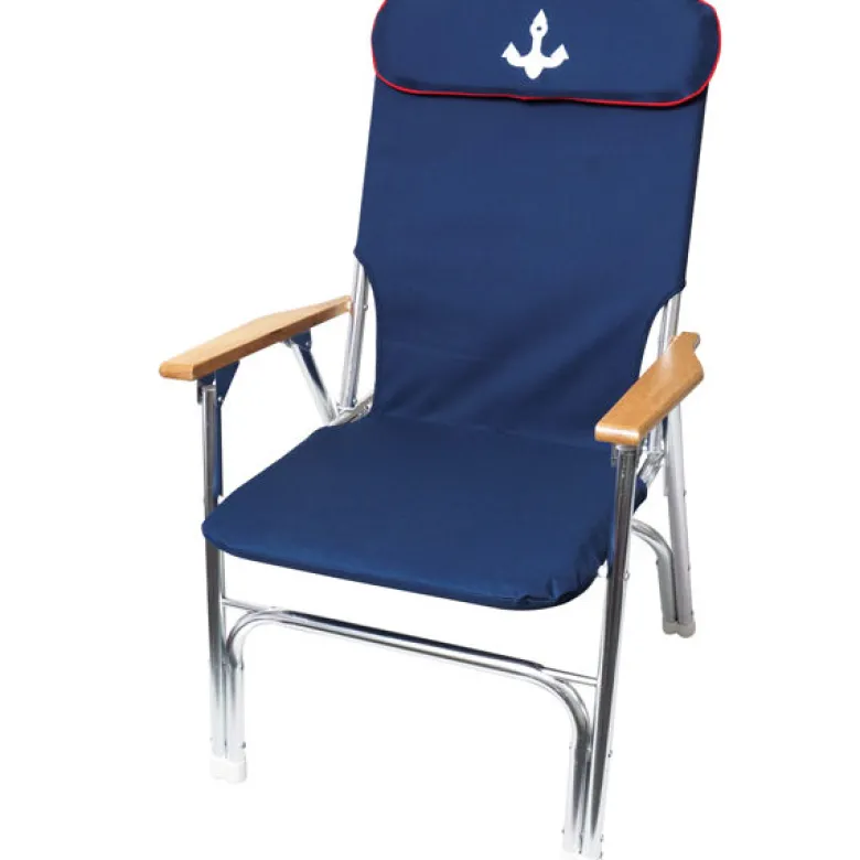 1852 däckstol royal med hög rygg navy