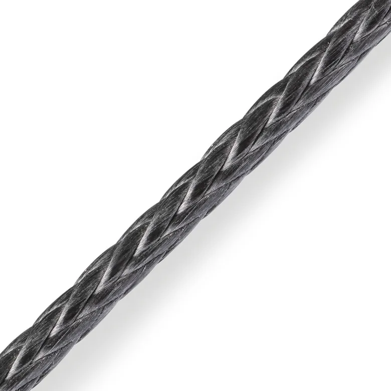 D12 Dyneemarep Ø5 mm Metervara Svart