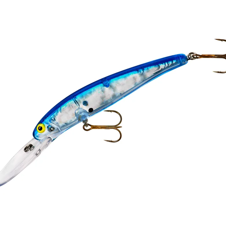 25 Deep Long A Djupgående Wobbler 12 cm Silver Prism Blue Back