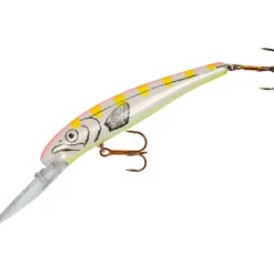 25 Deep Long A Djupgående Wobbler 12 cm Orange Chartreuse Glitter