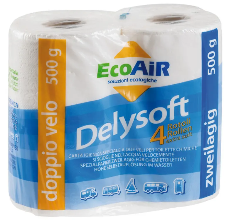Delysoft vattenlösligt toalettpapper 4-pack