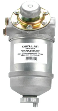 Dieselfilter med handpump