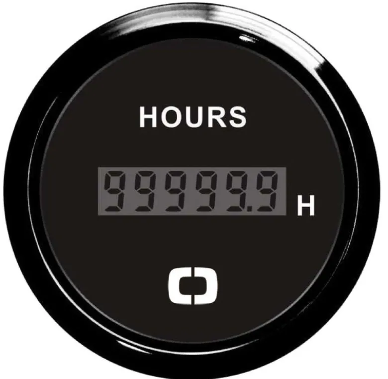 Digital timräknare svart/svart
