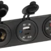 Digital voltmeter och amperemeter 12V USB-A + USB-C