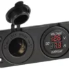 Digital voltmeter och amperemeter, 12 V-uttag