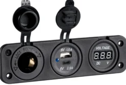 Digital voltmeter + strömuttag