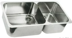 Dubbel diskho SS, polerad 600x320 mm