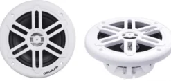 Dubbelkonhögtalarpar 8" - 2x180W - vit