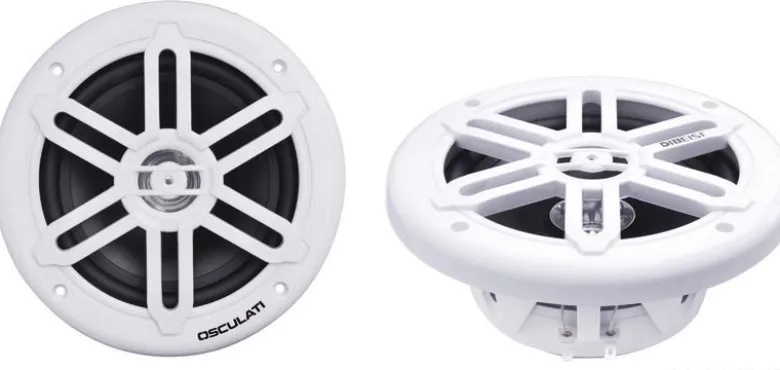 Dubbelkonhögtalarpar 8" - 2x180W - vit