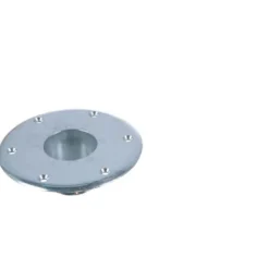 Durkfäste Ø158mm Aluminium för Bordsben Ø60mm Passar 205855