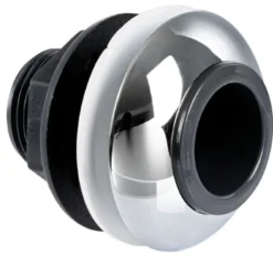 Duschmunstycke med tryckknapp, vit PVC-slang 4 m