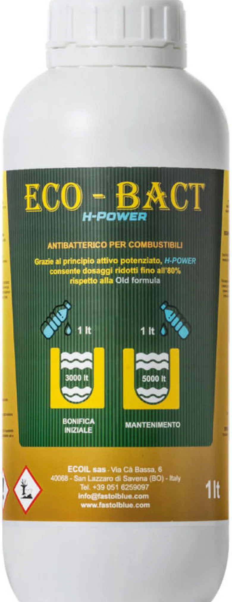 ECO-BACT H-Power bränslebiocid 1 l