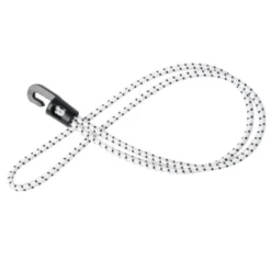 Elastisk lina med krok Ø4mm vit 30cm väska med 5 st