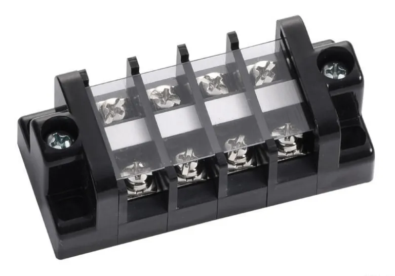 Elektrisk kopplingsplint, 4 anslutningar, 20 A