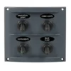 Elpanel 4 Brytare IP65 15A Bladsäkringar108x95 mm