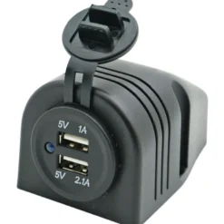 1852 engångsuttag med dubbla USB-uttag 5V 1 och 2,1Amp