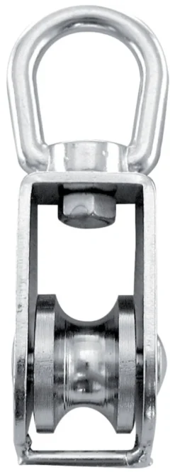 Enkelblock Rostfri 32 mm