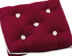 Enkel bomullsdyna bordeaux 430 x 350 mm